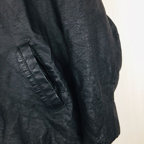 BURK's BAY Men's HARLEY DAVIDSON Logo Collar Pockets Leather Jacket L Large - Picture 4 of 12